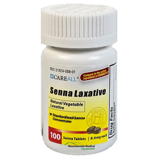 Senna Laxative Sennosides 8.6mg Natural Laxative Tablets 100 Count