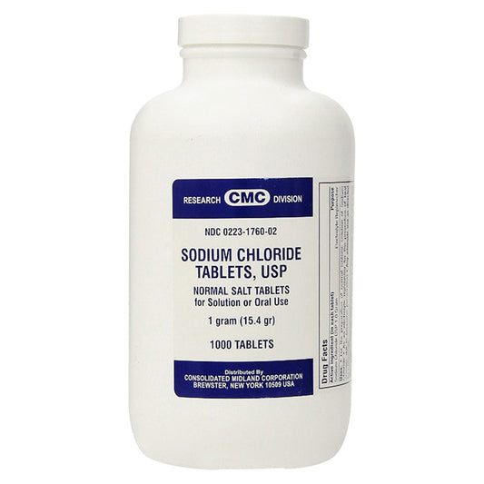 Sodium Chloride Normal Salt Tablets, 100/ Bulk Bottle