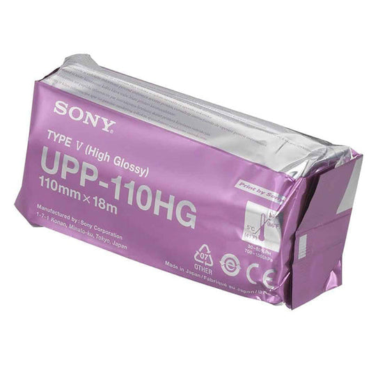 Sony Ultrasound Video Paper Black and White High Gloss without Grid 10/Box
