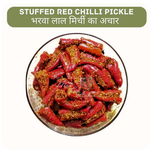 Maa kaa Achar Home Made Stuffed Red Chilli Pickle - 350 gms