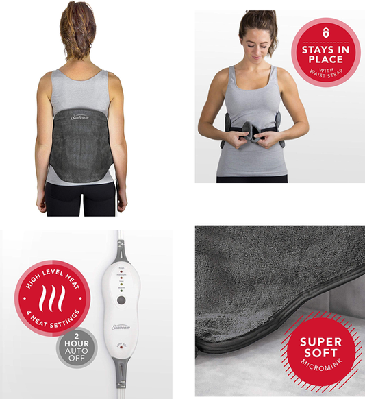 Heated Back Wrap, 23" x 15" - Sunbeam