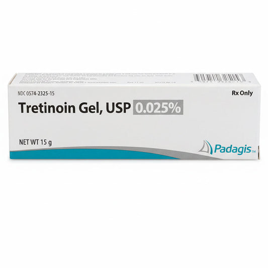 Tretinoin Gel 0.025% USP 15 gram Tube by Padagis US (RX)