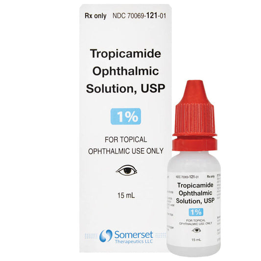 Tropicamide Eye Drops Ophthalmic Solution 1% Pupil Dilation 15mL (Rx)