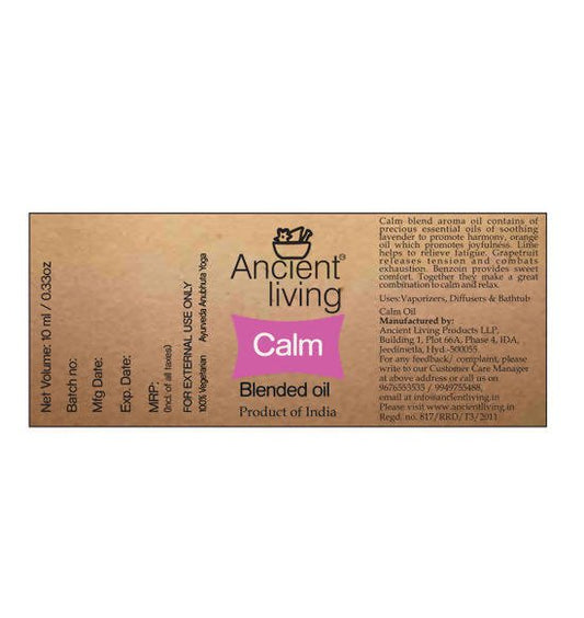 Ancient Living Calm Blended Oil