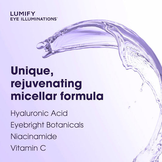 Lumify Eye Illuminations Cleansing Water & Eye Makeup Remover, 3-in-1