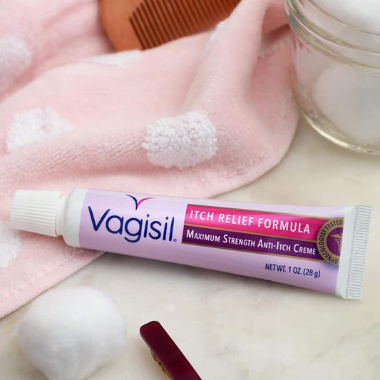 Vagisil Maximum Strength Feminine Anti-Itch Cream with Benzocaine for Women 1 oz