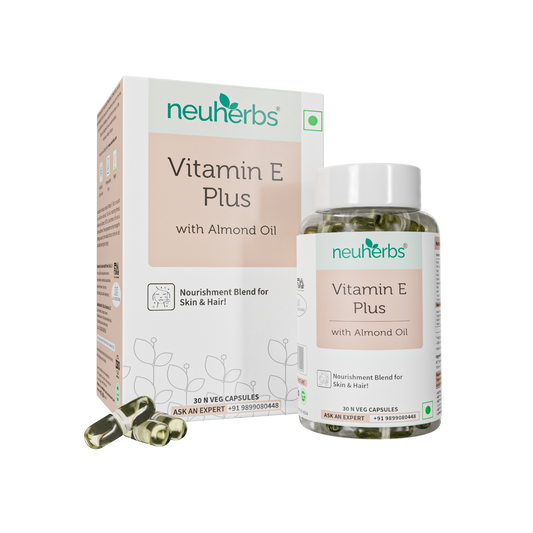 Vitamin E Plus Capsules (30) to Revitalize Skin & Hair