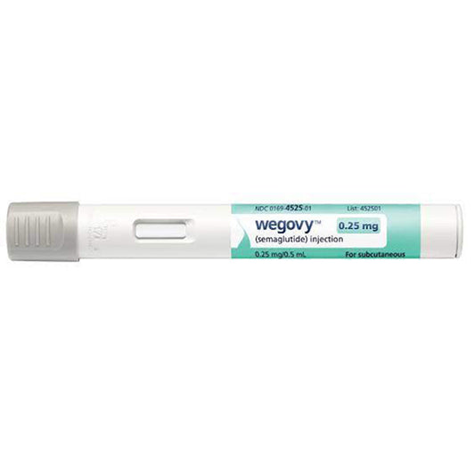 Wegovy (semaglutide) Injector 0.25 mg/0.5 mL, 4 Pens Per Box **Refrigerated Item**