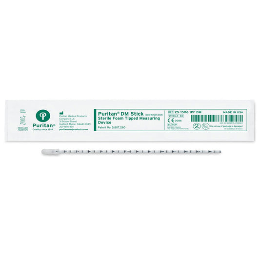 Wound Measuring Device Foam Tip with Graduated Measurement Scale Plastic Handle, Sterile 50/Box
