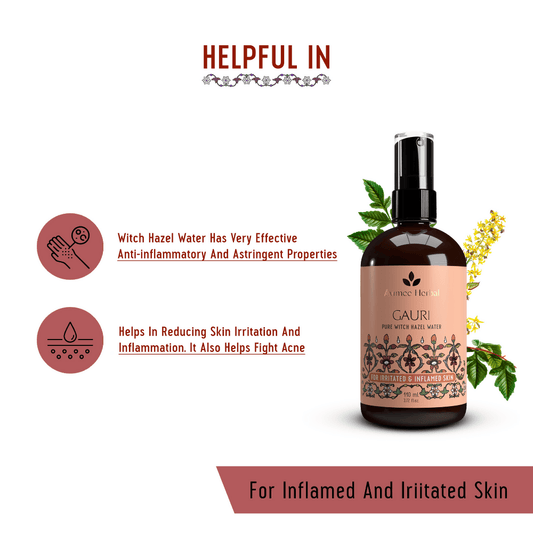 Avimee Herbal Gauri Pure Witch Hazel Water For Inflamed Skin