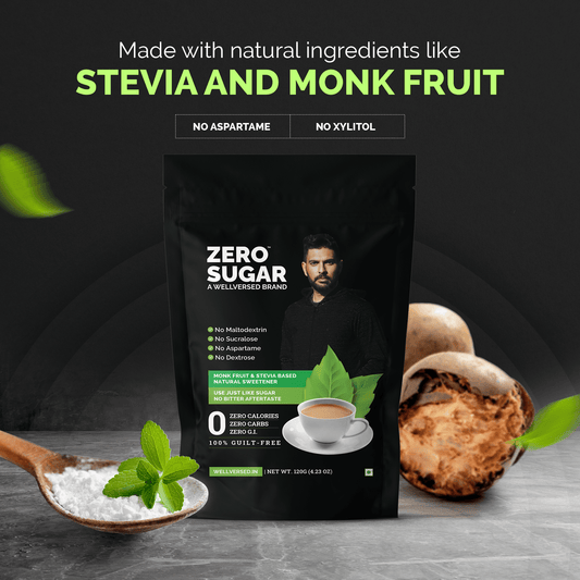Zero Sugar - Stevia & Monkfruit Sweetener | Natural Sweetener - 120g