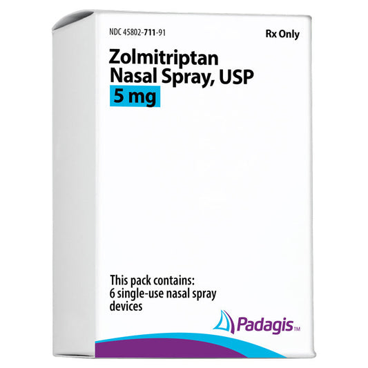 Zolmitriptan Nasal Spray 5 mg (6-Pack) (RX)