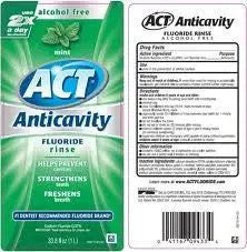 ACT Anticavity Fluoride Mouth Rinse Mint 18 oz