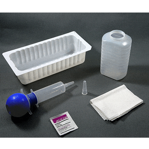 Bulb Irrigation Tray with 60cc Syringe, Sterile