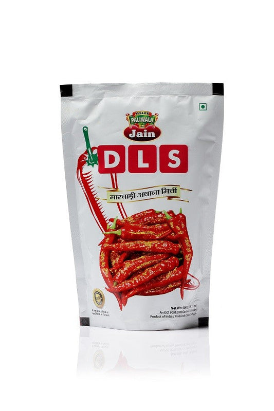 Aslee Paliwala Jain Pickles Marwadi Athna Mirchi – Red Chilly - 400 gms