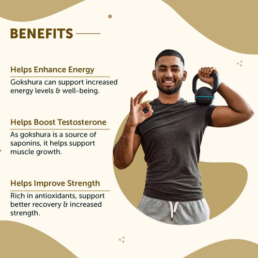 Pure Gokshura Powder (100gm) to Boost Strength & Energy