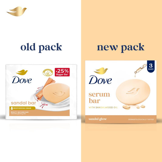 Dove Sandal Beauty Bathing Bar - For Natural Glowing Skin
