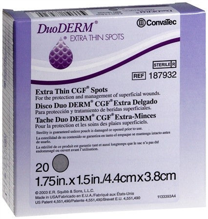 Duoderm Spots Dressings Extra Thin CGF 20-Pack