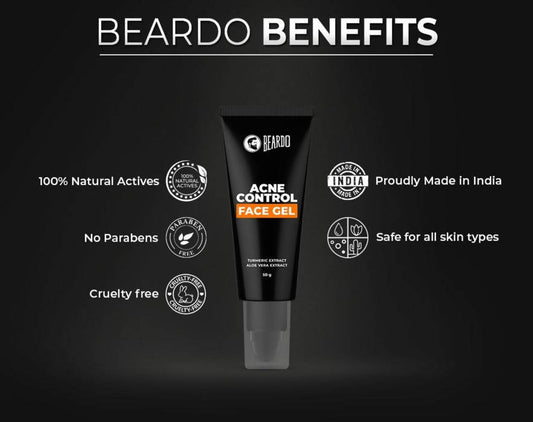 Beardo Acne Control Face Wash & Acne Control Face Gel Combo