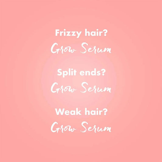 Grow Anti-Frizz Styling Serum with Vegetable Protein & Vitamin B5 - 75 ml