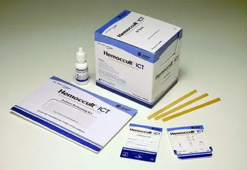 Hemoccult ICT 2-Day Patient Screening Kit Colorectal Cancer Screening Fecal Occult Blood Test (iFOB or FIT) - 50 Tests