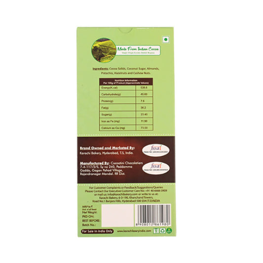 Cocoatini Organic 50% Dark Chocolate with Dry Fruit Nuts