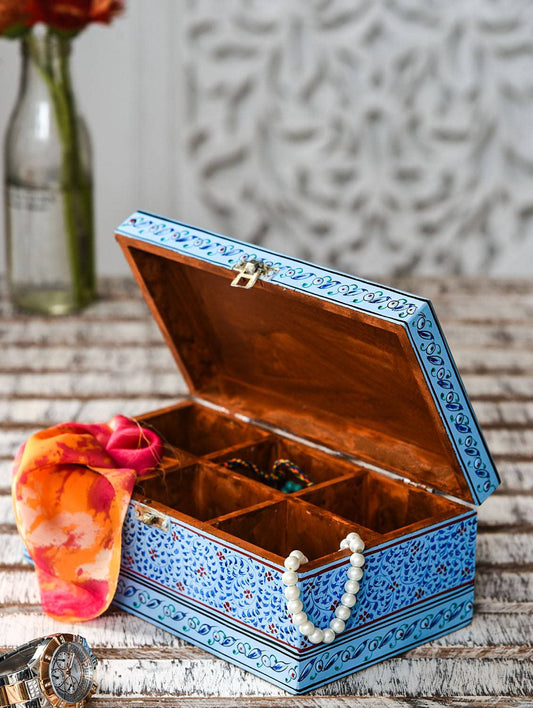 Hand Painted Tea Box : Mughal Collection