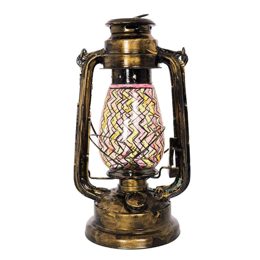 Hand Painted Hurricane oil Lantern - Premium Collection