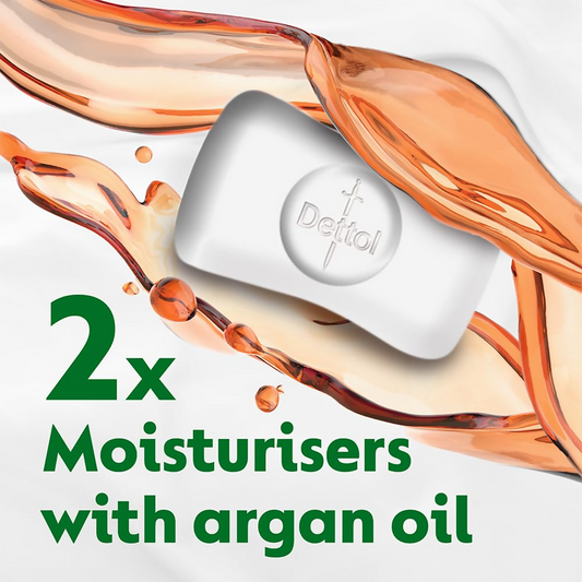 Dettol Skincare Moisturizing Beauty Bathing Soap Bar With Argan Oil