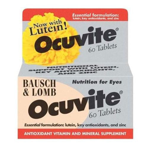 Ocuvite Lutein Antioxidant Eye Vitamin & Mineral Supplement 60 Tablets