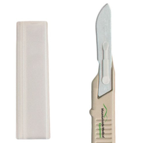 Scalpels, Sterile with Stainless Steel Blade, Plastic Handle, 10/Box