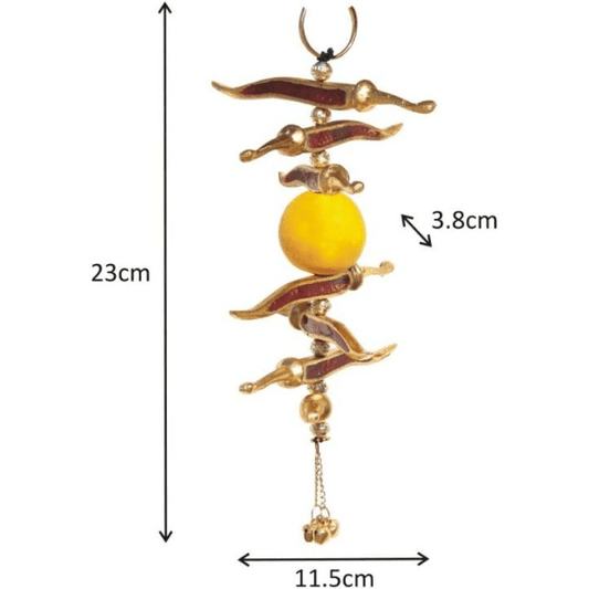 Meenakari Nimbu Mirch Wall/Door Hanging | Decor Item | Set Of 2
