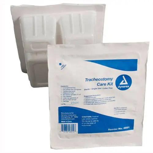 Tracheostomy Care Kit with Supplies, Sterile by Dynarex