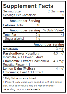 SleepWell Melatonin Gummies Sleep-Aid , Sugar-Free 60 Count