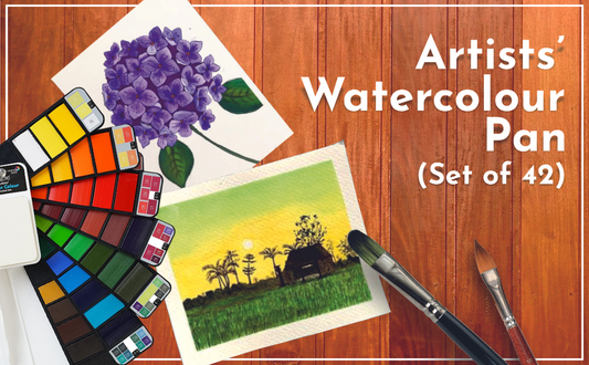 Brustro Artists ’ Watercolour Pan (Set of 42 Colours)