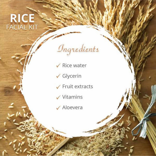 Glamveda Rice Water Brightening Facial Kit