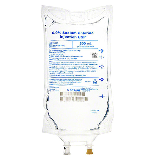 IV Bags Sodium Chloride 0.9% Saline Solution by B Braun (Rx)