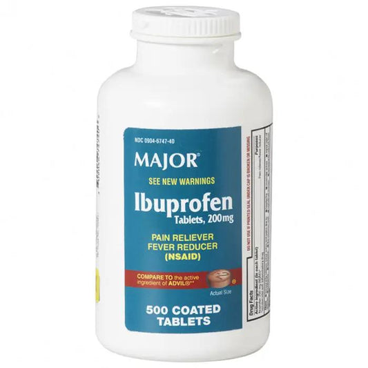 Ibuprofen 200mg Tablets, Coated Bulk Bottle, 500 count