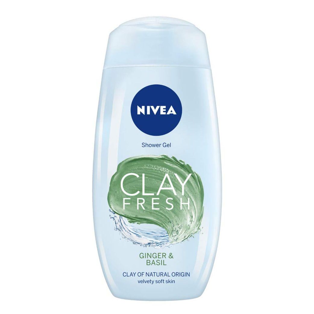 NIVEA Clay Fresh Ginger & Basil Shower Gel (250ml)