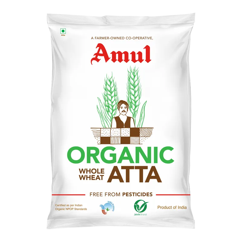 Amul Organic Whole Wheat Atta, 5 kg