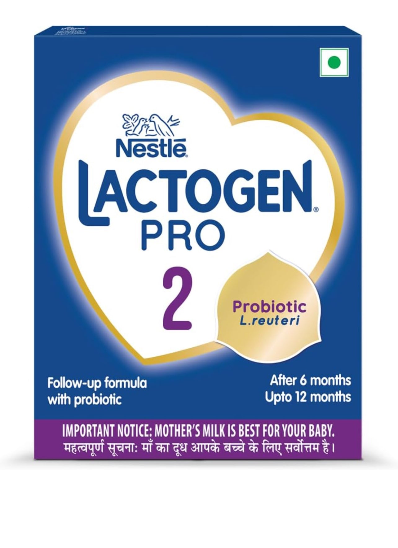 Nestle LACTOGEN PRO 2 Follow-Up Formula Powder - After 6 months, Stage 2, 400g Bag-in-Box Pack