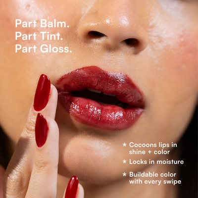Gush Beauty Hybrid Gloss Butter Balm High Shine & Hydrating - Rosy Mauve