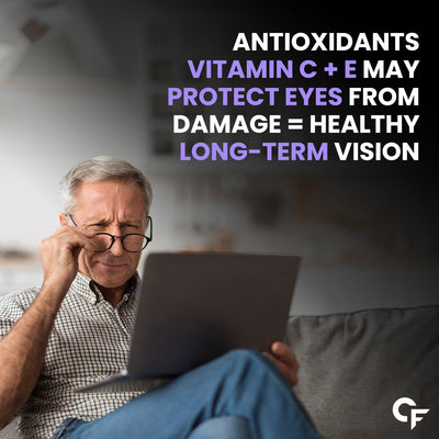 Carbamide Forte Eye Gummies - Lutein and Zeaxanthin Supplements with Astaxanthin, Veg DHA and Vitamin C | Eye Supplements to Improve Vision - Cranberry Flavour - 60 Veg Eye Gummies