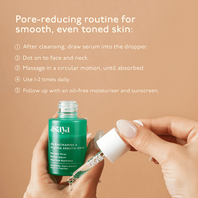 Asaya 10% Niacinamide & Alpha Arbutin Face Serum