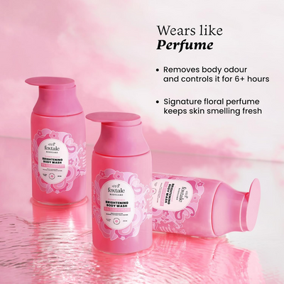 Foxtale Brightening Body Wash Glycolic Acid & Niacinamide For Glowing Skin
