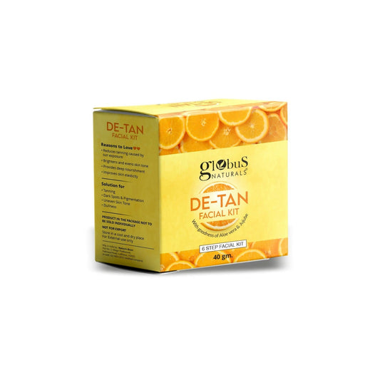 Globus Naturals De-Tan 6 Step Facial Kit