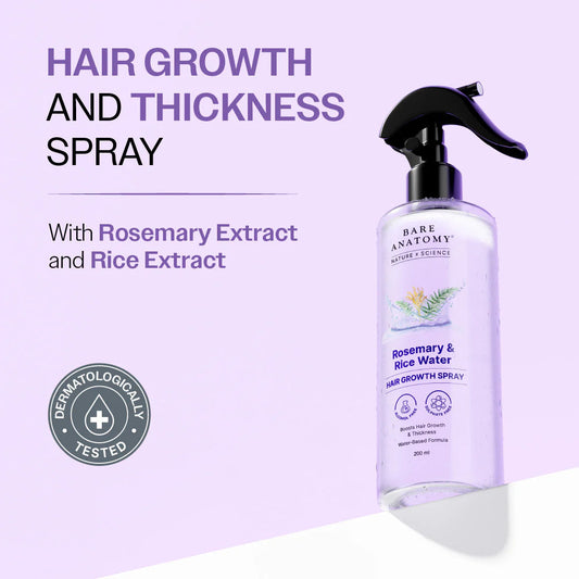 Bare Anatomy Rosemary & Rice Water Hair Growth Spray