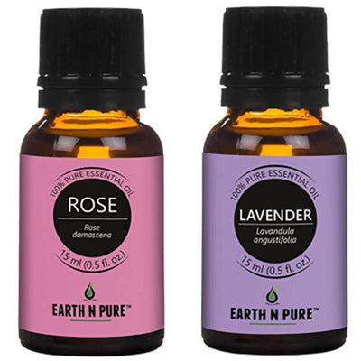 Earth N Pure Lavender & Rose Essential Oils