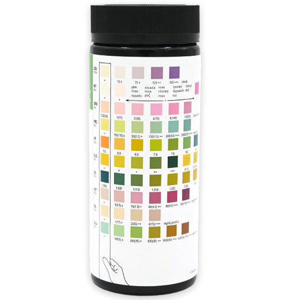 10 SG Urine Reagent Test Strips 10 Parameters, 100 Per Bottle