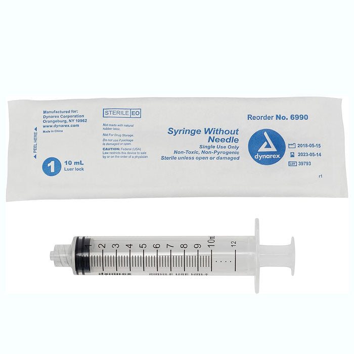 Syringe without Needle, Luer Lock Style Syringe